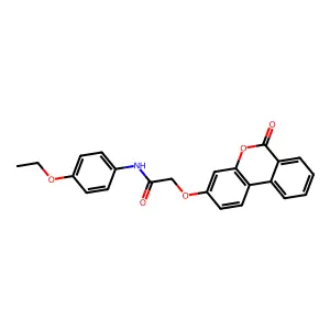 N-(4-ethoxyphenyl)-2-(6-oxobenzo[c]chromen-3-yloxy)acetamide structure