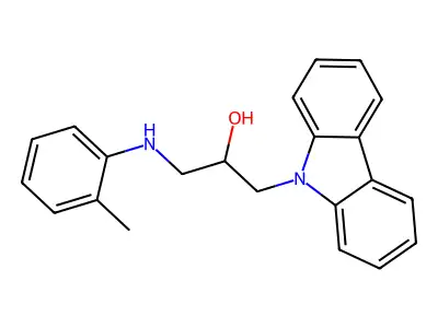 1-(9H-carbazol-9-yl)-3-(o-tolylamino)propan-2-ol structure