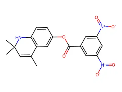 2,2,4-Trimethyl-1,2-dihydroquinolin-6-yl 3,5-dinitrobenzoate structure