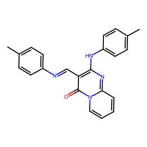 2-[(4-methylphenyl)amino]-3-{(E)-[(4-methylphenyl)imino]methyl}-4H-pyrido[1,2-a]pyrimidin-4-one structure