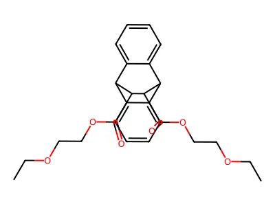 Bis(2-ethoxyethyl) 9,10-dihydro-9,10-ethanoanthracene-11,12-dicarboxylate structure