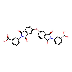 3,3'-[oxybis(1,3-dioxo-1,3-dihydro-2H-isoindole-5,2-diyl)]dibenzoic acid structure