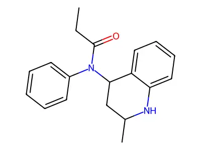 N-(2-methyl-1,2,3,4-tetrahydroquinolin-4-yl)-N-phenylpropanamide structure