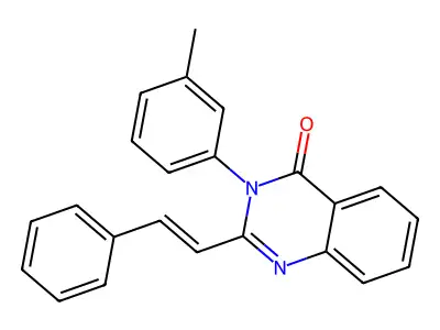 3-(3-methylphenyl)-2-[(E)-2-phenylethenyl]quinazolin-4(3H)-one structure