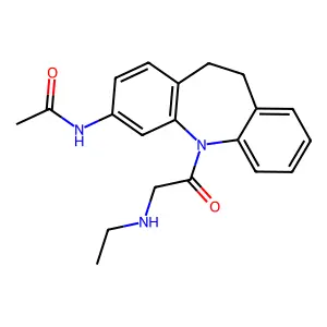N-[11-[2-(ethylamino)acetyl]-5,6-dihydrobenzo[b][1]benzazepin-2-yl]acetamide structure