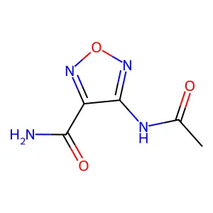 4-Acetamido-1,2,5-oxadiazole-3-carboxamide structure