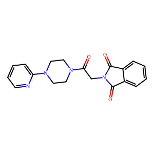 2-[2-Oxo-2-(4-pyridin-2-yl-piperazin-1-yl)-ethyl]-isoindole-1,3-dione structure