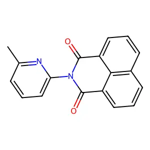 2-(6-methylpyridin-2-yl)-1H-benzo[de]isoquinoline-1,3(2H)-dione structure