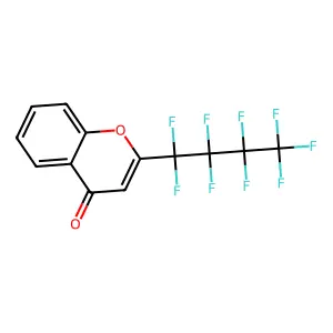 2-(Nonafluorobutyl)-4H-1-benzopyran-4-one structure