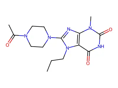 8-(4-Acetylpiperazin-1-yl)-3-methyl-7-propylpurine-2,6-dione structure