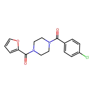 1-(4-Chlorobenzoyl)-4-(2-furoyl)piperazine structure
