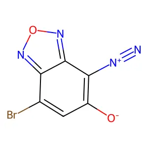 7-Bromo-4-diazonio-2,1,3-benzoxadiazol-5-olate structure