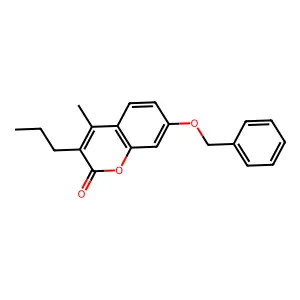 7-(benzyloxy)-4-methyl-3-propyl-2H-chromen-2-one structure