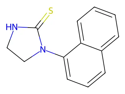 1-Naphthalen-1-ylimidazolidine-2-thione structure
