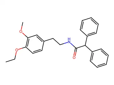 N-[2-(4-ethoxy-3-methoxyphenyl)ethyl]-2,2-diphenylacetamide structure