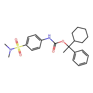 1-Cyclohexyl-1-phenylethyl[4-(dimethylsulfamoyl)phenyl]carbamate structure