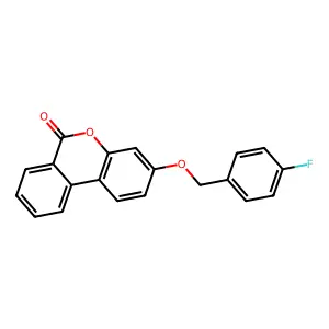 3-[(4-Fluorophenyl)methoxy]benzo[c]chromen-6-one structure