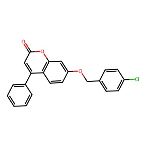 7-[(4-Chlorophenyl)methoxy]-4-phenylchromen-2-one structure