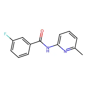 3-fluoro-N-(6-methylpyridin-2-yl)benzamide structure