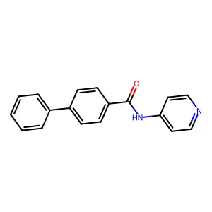 4-phenyl-N-pyridin-4-ylbenzamide structure