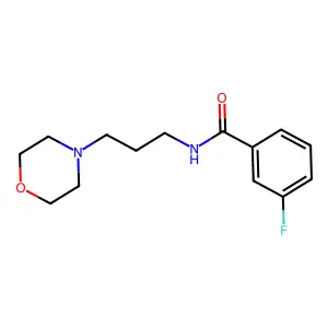 3-Fluoro-N-(3-morpholinopropyl)benzamide structure
