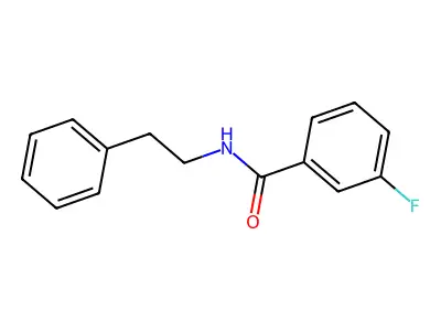 3-fluoro-N-(2-phenylethyl)benzamide structure