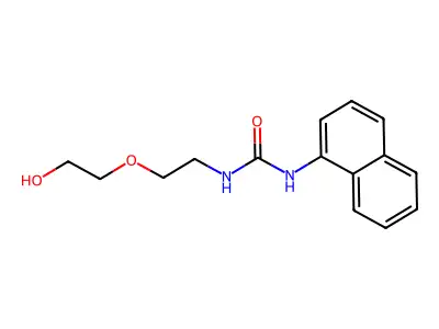 3-[2-(2-Hydroxyethoxy)ethyl]-1-(naphthalen-1-yl)urea structure