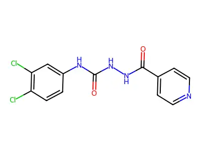 1-(3,4-Dichlorophenyl)-3-(pyridine-4-carbonylamino)urea structure