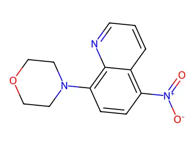 8-(Morpholin-4-yl)-5-nitroquinoline structure