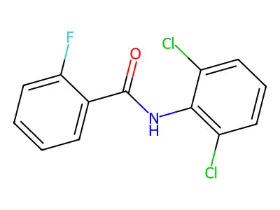 N-(2,6-dichlorophenyl)-2-fluorobenzamide structure