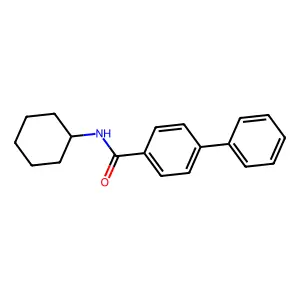 N-cyclohexylbiphenyl-4-carboxamide structure