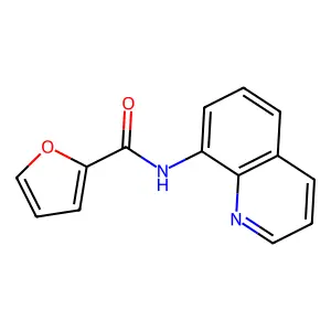 N-8-Quinolinyl-2-furancarboxamide structure