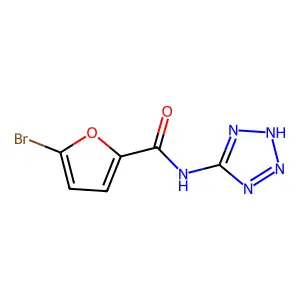 5-bromo-N-(2H-tetrazol-5-yl)furan-2-carboxamide structure