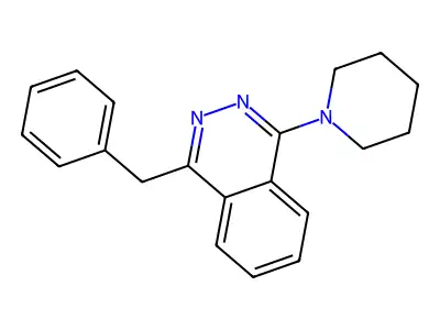 1-Benzyl-4-piperidinophthalazine structure