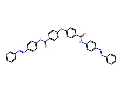 4,4'-oxybis(N-{4-[(E)-phenyldiazenyl]phenyl}benzamide) structure