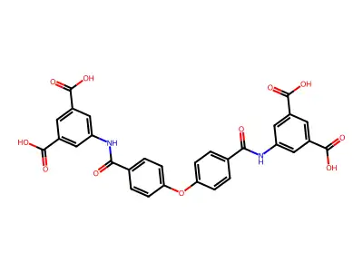 5,5'-((4,4'-Oxybis(benzoyl))bis(azanediyl))diisophthalic acid structure