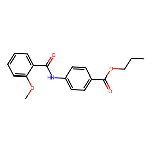Propyl 4-[(2-methoxybenzoyl)amino]benzoate structure