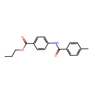 Propyl 4-[(4-methylbenzoyl)amino]benzoate structure