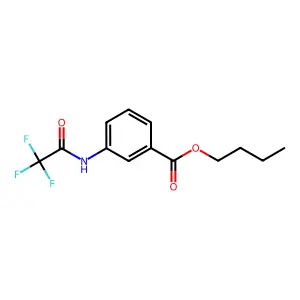 Butyl 3-[(trifluoroacetyl)amino]benzoate structure