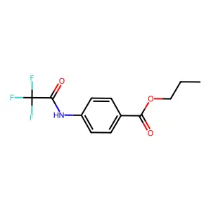 Propyl 4-[(trifluoroacetyl)amino]benzoate structure