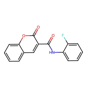 N-(2-fluorophenyl)-2-oxo-2H-chromene-3-carboxamide structure