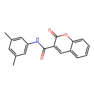 N-(3,5-dimethylphenyl)-2-oxo-2H-chromene-3-carboxamide structure