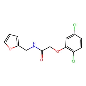 2-(2,5-Dichloro-phenoxy)-N-furan-2-ylmethyl-acetamide structure