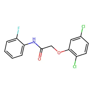 2-(2,5-dichlorophenoxy)-N-(2-fluorophenyl)acetamide structure