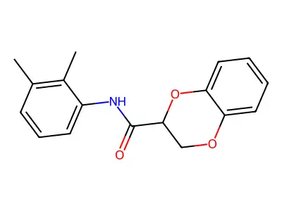 N-(2,3-dimethylphenyl)-2,3-dihydro-1,4-benzodioxine-2-carboxamide structure