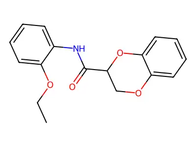 N-(2-ethoxyphenyl)-2,3-dihydro-1,4-benzodioxine-2-carboxamide structure