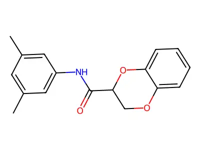 N-(3,5-Dimethylphenyl)-2,3-dihydrobenzo[b][1,4]dioxine-2-carboxamide structure