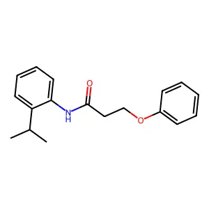 3-phenoxy-N-(2-propan-2-ylphenyl)propanamide structure
