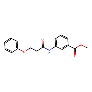 Methyl 3-(3-phenoxypropanamido)benzoate structure