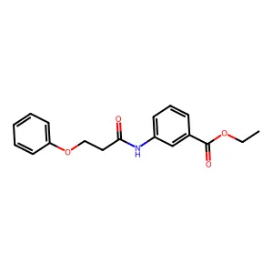 Ethyl 3-(3-phenoxypropanoylamino)benzoate structure